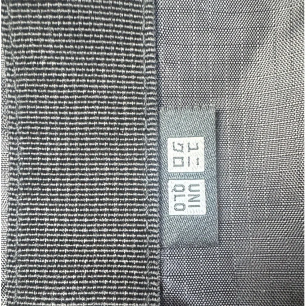 Uniqlo Black Ripstop Nylon Duffle Bag Travel Gym Weekender Lightweight
